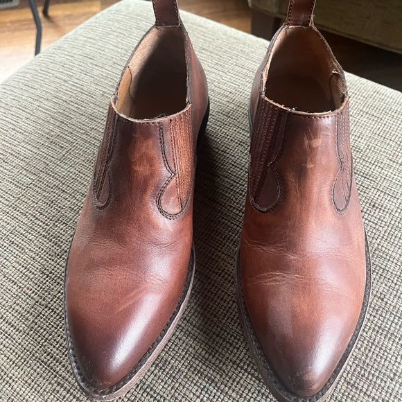 Women’s Frye Billy Brown Leather Ankle Boots - Picture 2 of 7